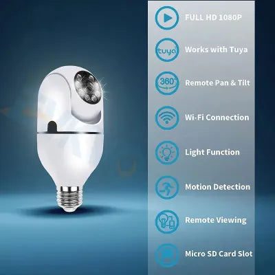 Wireless Wifi Camera Bulb Security Camera